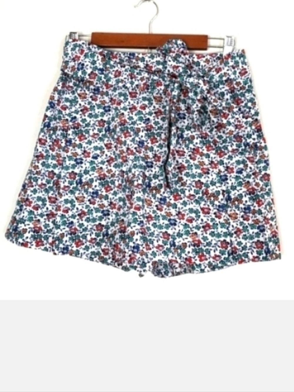 New J. Crew Floral Printed 3" Tie-Waist Short Size 6